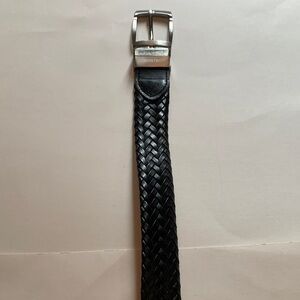 Nordstrom Boys Black/Brown  Braided Belt with Silver Buckle. Reversible